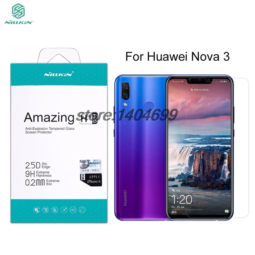 Защитная пленка для экрана huawei Nova 3, стекло huawei Nova 3i, закаленное стекло Nillkin H+ PRO, 0,2 мм, 2.5D стекло для huawei P Smart Plus