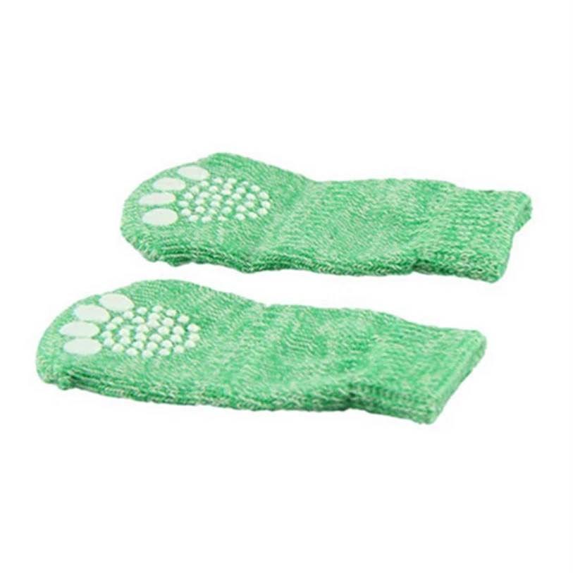 Cartoon Puppy Dogs Pet Anti Slip Skid Bottom Sock 4PcsSet Cute Warm Puppy Dog Funny Knits Socks for Dogs Pet Decorations 40JA4 (2)