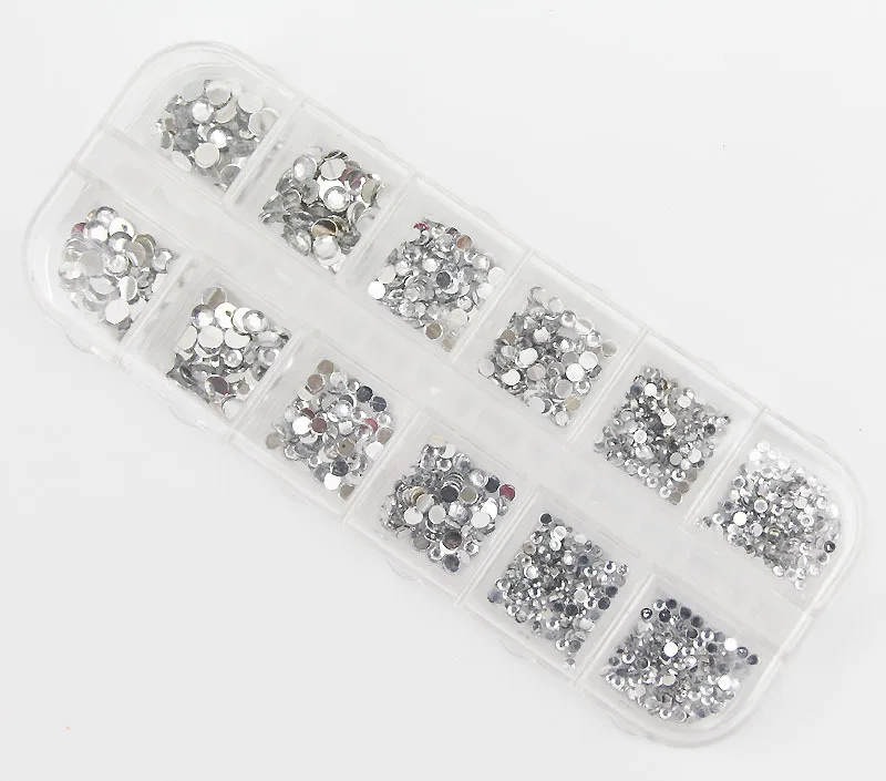 

1Box(800Pcs) Mixed Acrylic Beads For Needlework FlatBack Cabochon Scrapbook Decoration Craft DIY Embellishments Accessories