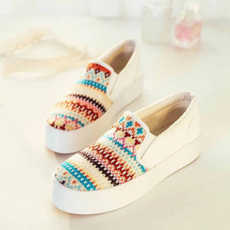 Aliexpress.com Comprar Mujeres moda Casual Zapatos mocasines De lona, para Mujer De la plataforma plana con alpargatas, Zapatos De Mujer Zapatos Casual 8