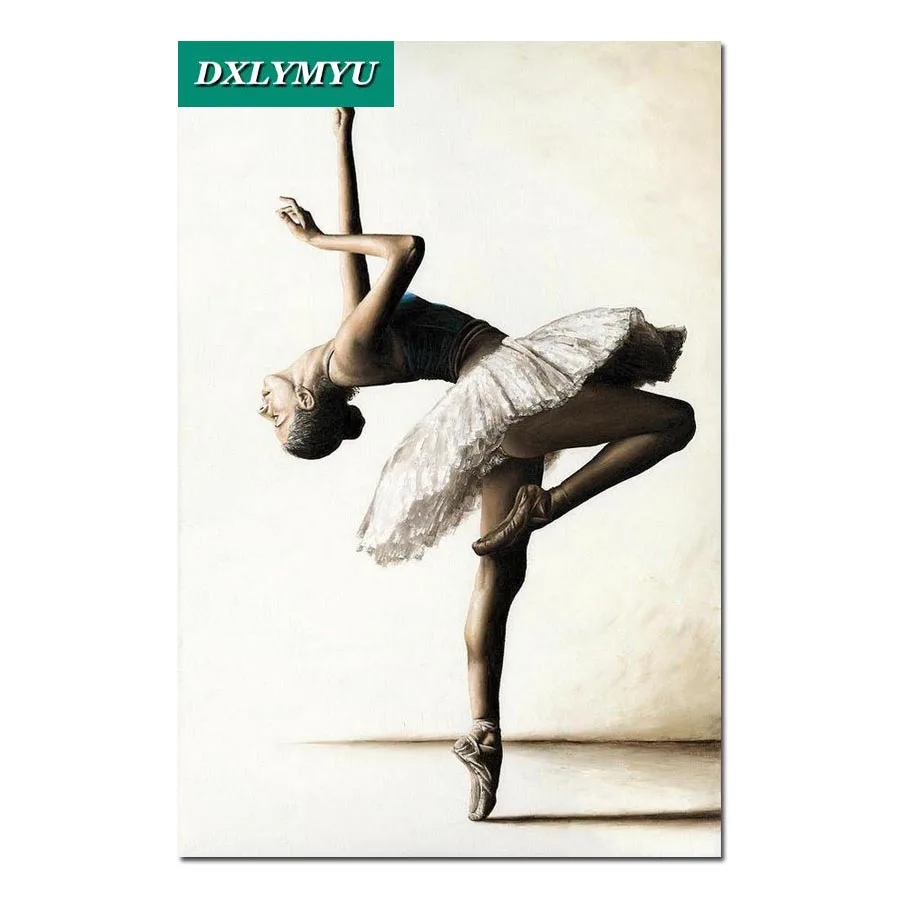 

3D Diamond Embroidered Beauty Retro Painting Ballet girl Diamonds mosaic Cross Stitch Set Decorated DIY Full Square needlework