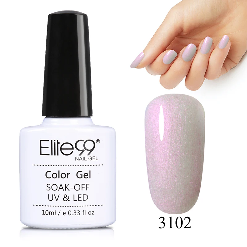 Elite99 10 ML piel sintética Color Gel esmalte de uñas Shell sirena Vernis UV lámpara curado Base superior necesita laca de Gel esmalte