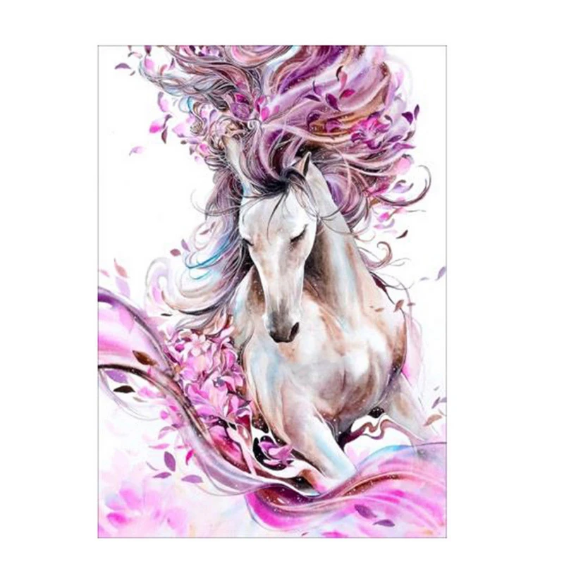 Horse 5D 0*30cm Diamond Embroidery Painting DIY Cross Stitch Craft Kit Tool Home Decor