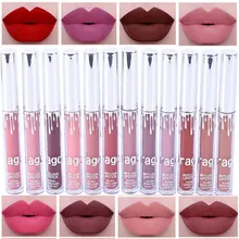 Новое поступление губная помада стойкий блеск для губ водостойкая жидкая помада матовые блестящие вечерние 12 цветов легко носить