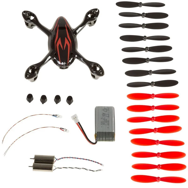 

Hubsan X4 H107C FPV Quadcopter Spare Parts Crash Pack Black & Red Drone Spare Parts Crash Pack