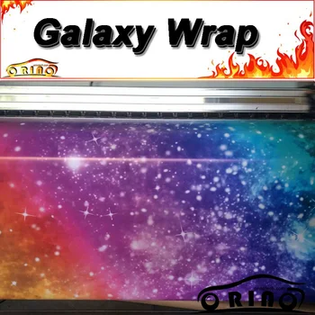 

Car Styling Galaxy StickerBomb Film Glossy Starry Vinyl Car Wrap Sticker Galaxy Vinyl Wrap Air Bubble Free For Car Wraps