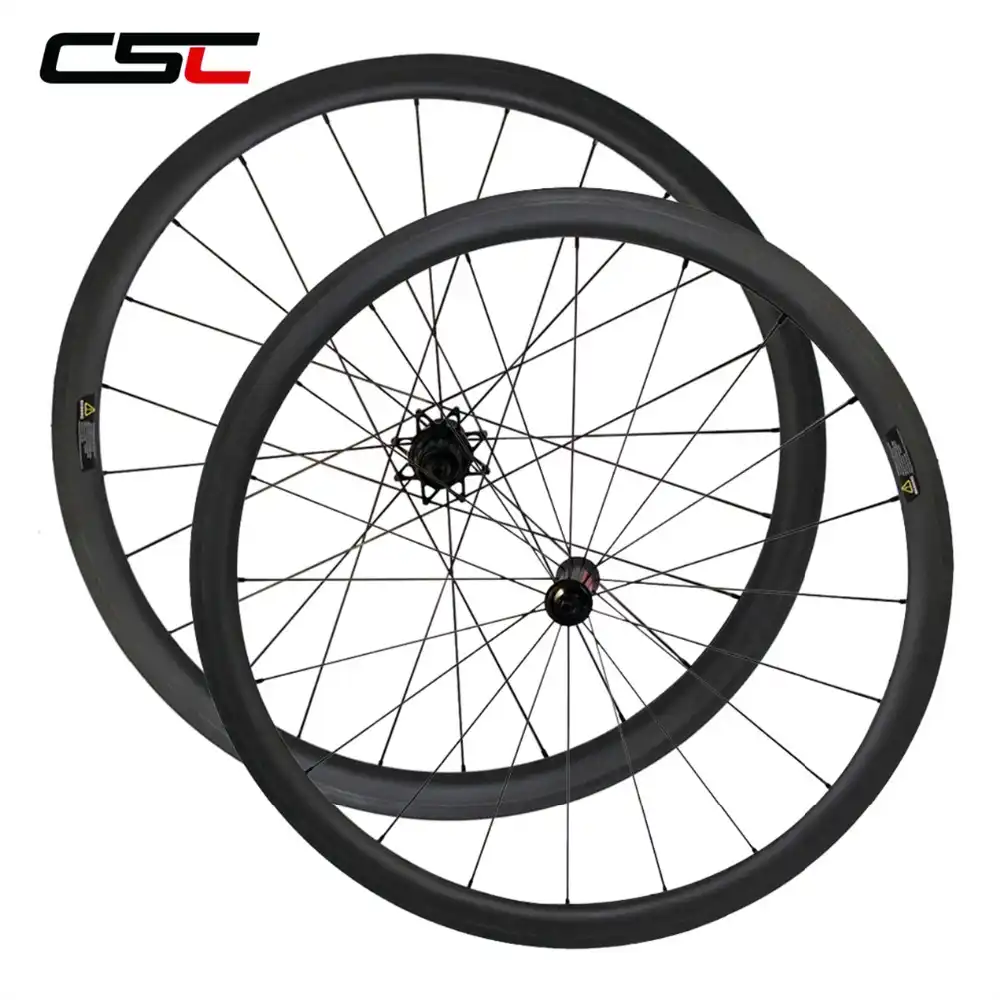 Road Bike Wheelset with RS330 V-brake Hub 700C Carbon Rim Clincher//Tubular