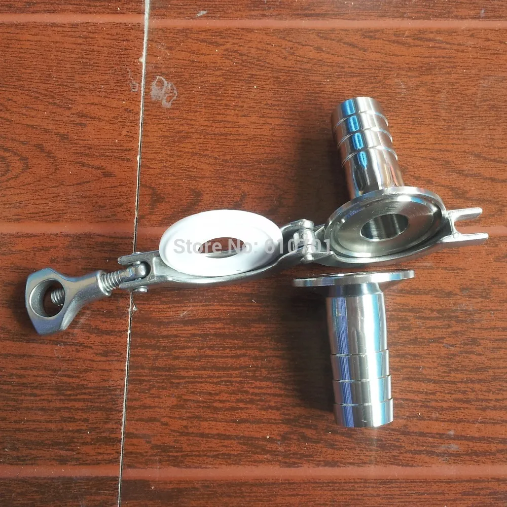 1 Pair 25MM 1" OD Sanitary Hose Barb Pipe Fitting + TRI CLAMP 1.5" + 1