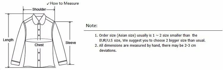 shirt outwear size description 