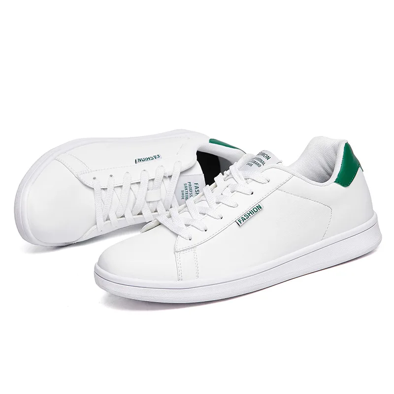 

Black White Men Shoes Casual Shoes Fashion All-match Breathable Shoes Male Student Outdoor Lace-up Board Shoes Men Flats 2.5A