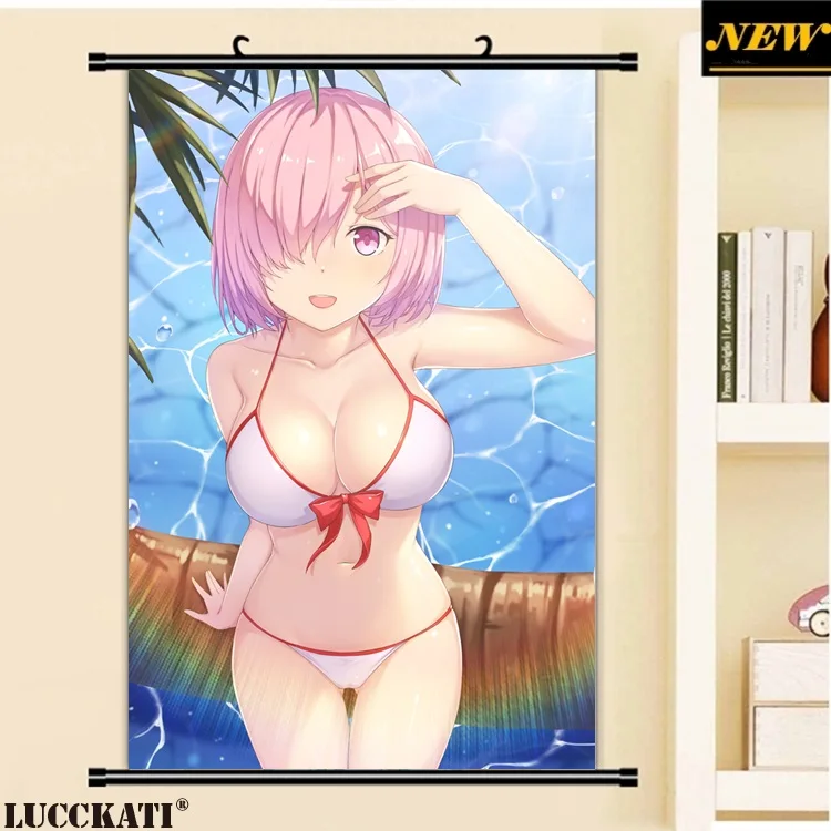 40X60 см Fate grand order Fate/go Fgo Сексуальная лоли калочка мультфильм аниме Искусство Настенная картина плакат прокрутка Ткань Холст Живопись