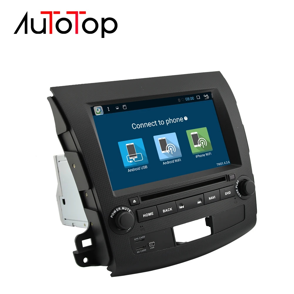 Clearance AUTOTOP Android 7.1 Car DVD GPS For Mitsubishi Outlander 2006-2014/Peugeot 4007/Citroen C-Crosser 2 Din Car Multimedia Player 3