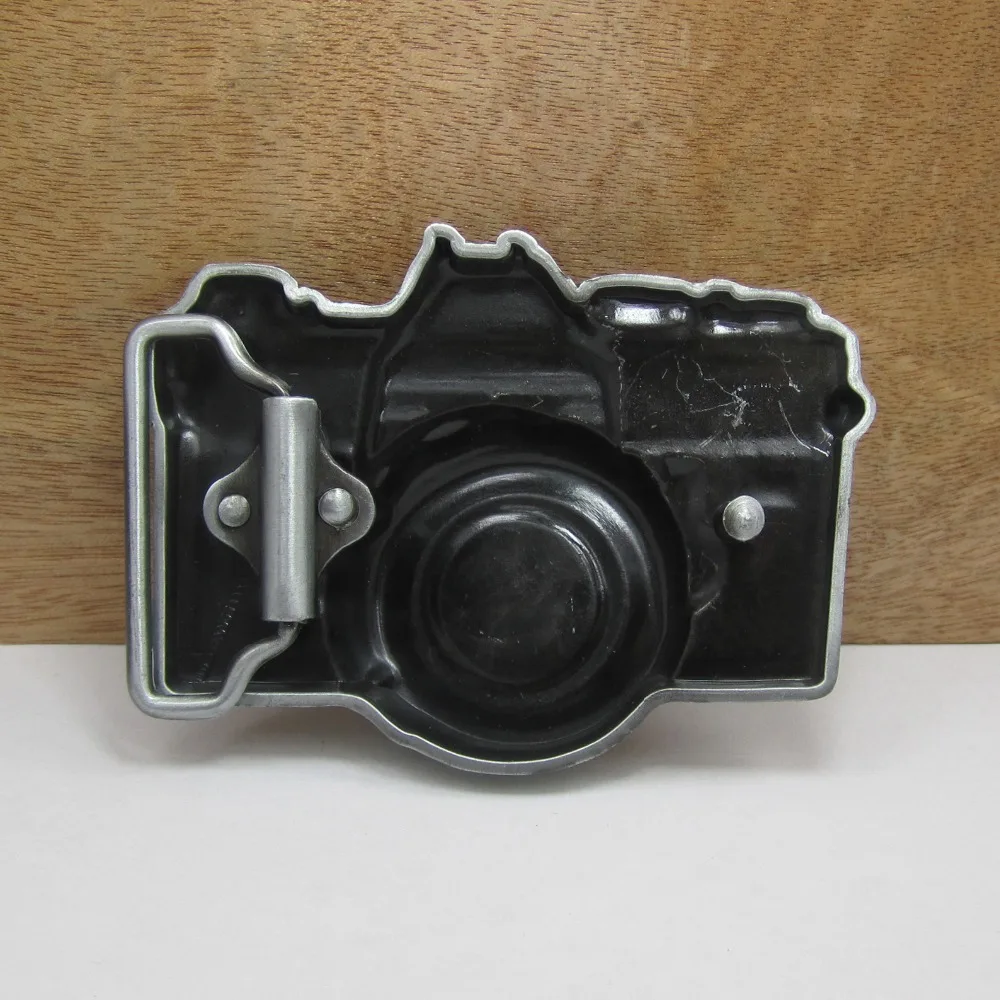 BuckleClub Ретро цинковый сплав 3D камеры Джинсы подарок ковбойский Пояс Пряжка FP-02282-1 для мужчин 4 см ширина петля груза падения