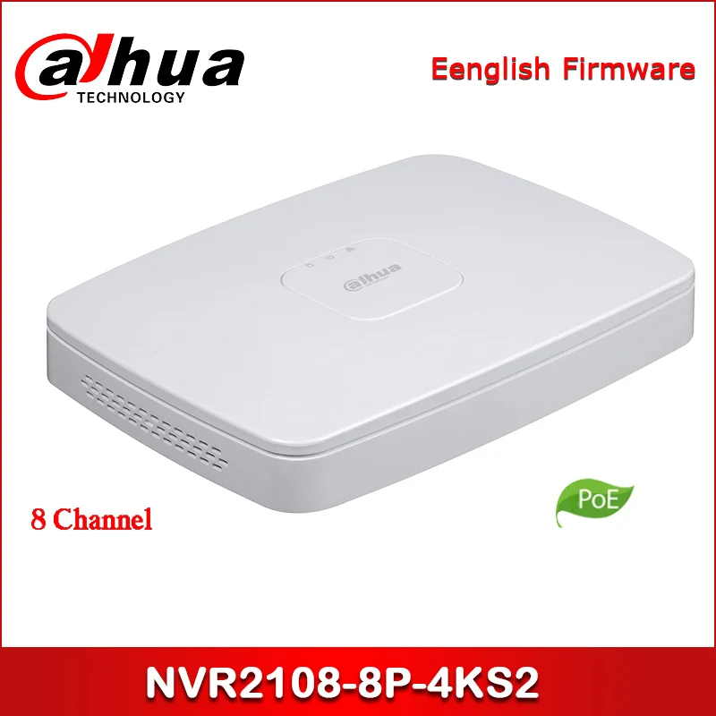  Dahua POE NVR NVR2108-8P-4KS2 8 Channel Smart 1U 8PoE Lite 4K H.265 Network Video Recorder - 33017401591