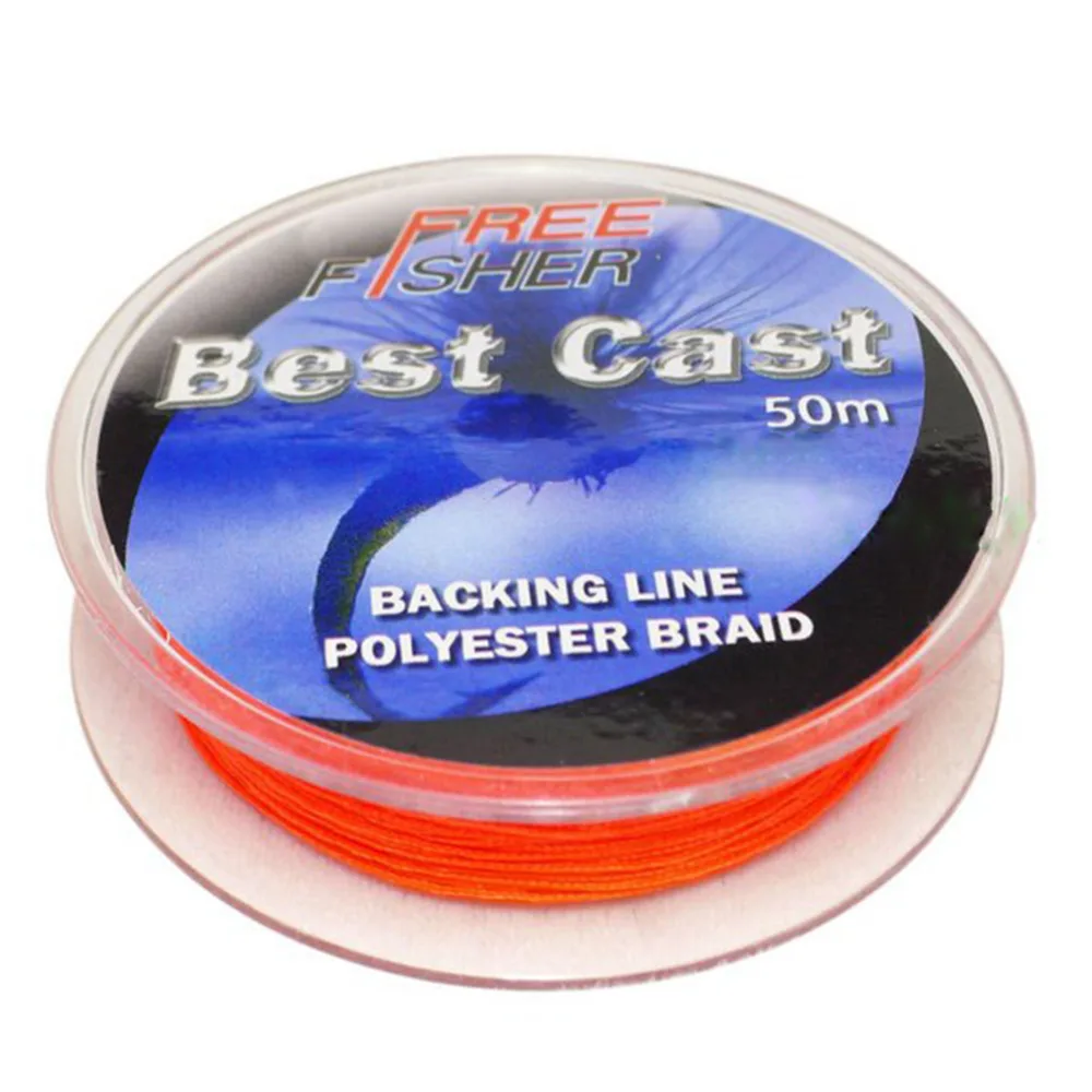 FreeFisher 50m Braided Fly Fishing Backing Line Trout Fishing Tackle