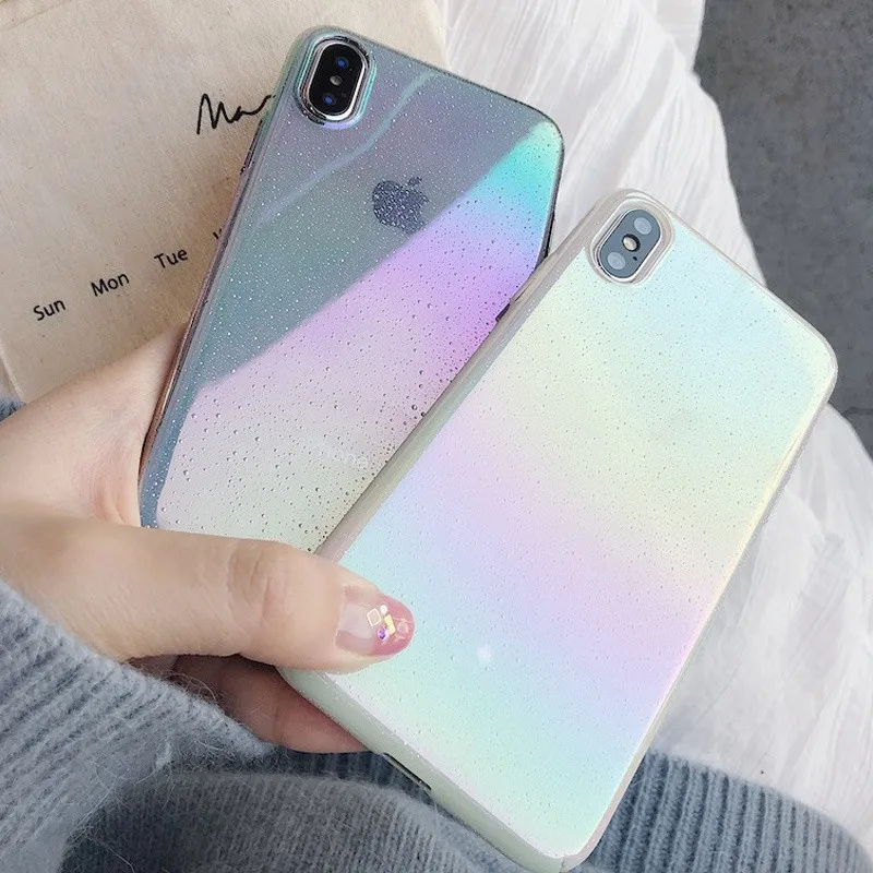 NJIEER Phone Case For iPhone X XS Max XR Funny Water Drop Cover Colorful Gradient Rainbow Cover Cases For iPhone 8 7 6 6s Plus NJIEER Phone Case For iPhone X XS Max XR Funny Water Drop Cover Colorful Gradient Rainbow Cover Cases For iPhone 8 7 6 6s Plus