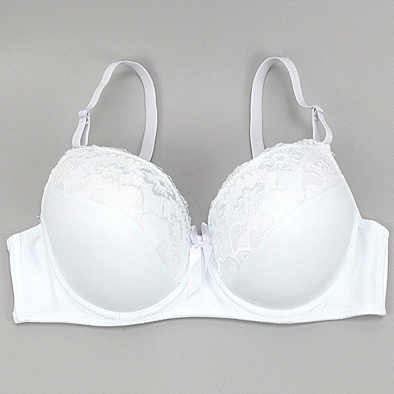 DaiNaFang Brand Womens Push Up Bras Sexy Deep V Embroidery Lace Decorative Lingerie High Cotton Ployester Underwear For Ladies 2