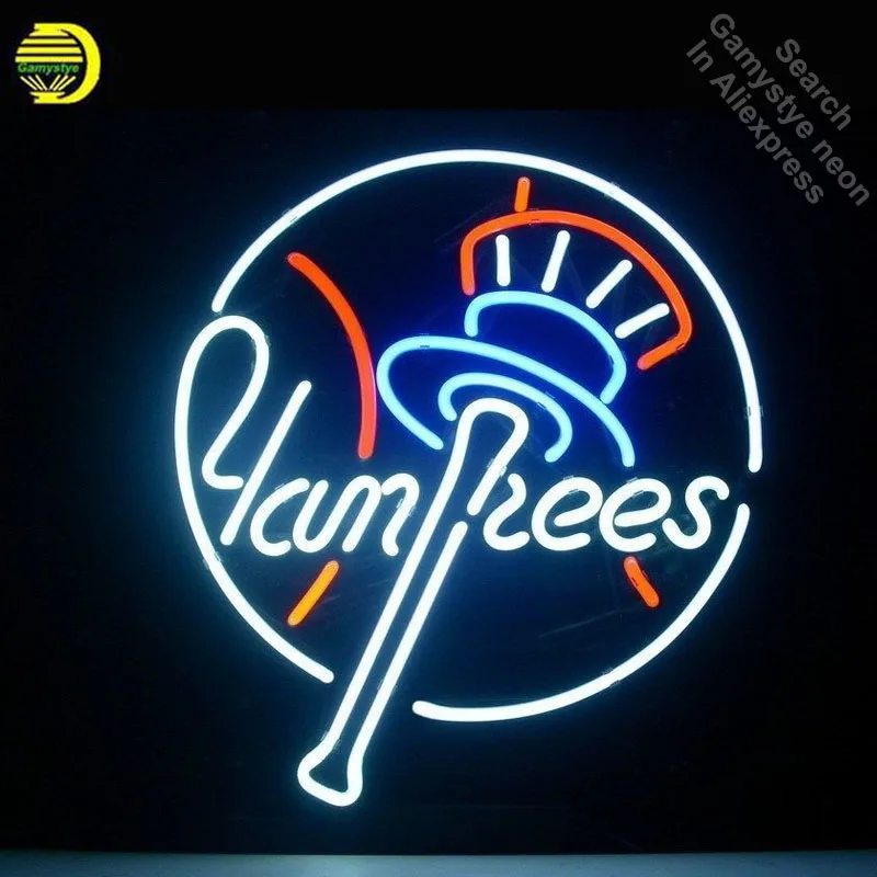 Neon Sign for Sports Teams NYY neon bulb Sign neon lights Real glass