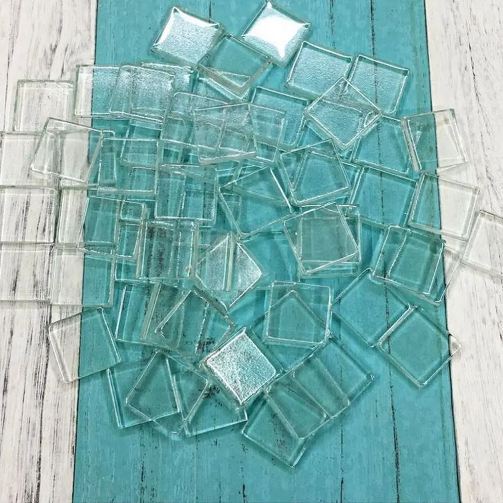 

DIY Creative Transparent Mosaic Glass Mirror Inlay Tiles DIY Wall Handmade Materials Crafts Home Decoration ZXY9736
