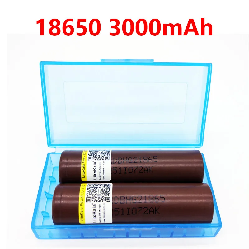 

Liitokala Lii-HG2 rechargeable battery 18650 3000mAh capacity electronic cigarette rechargeable battery 30A high current