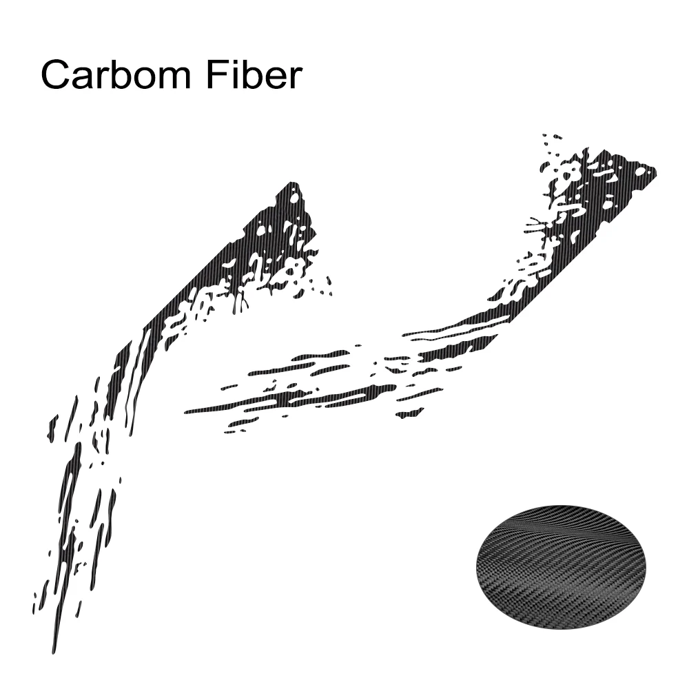 Спортивные Автомобильные Боковые дверные наклейки Автомобильная виниловая пленка наклейки Стайлинг тюнинг автомобильные аксессуары для Ford Ranger внедорожный Универсальный пикап - Название цвета: Carbon Fiber