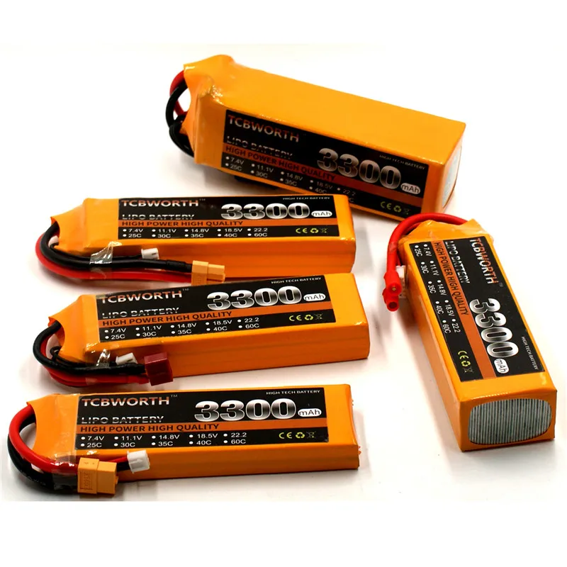 TCBWORTH RC вертолетный Липо Батарея 6S 22 2 V 3300 мА/ч 60C для РУ самолет квадротор