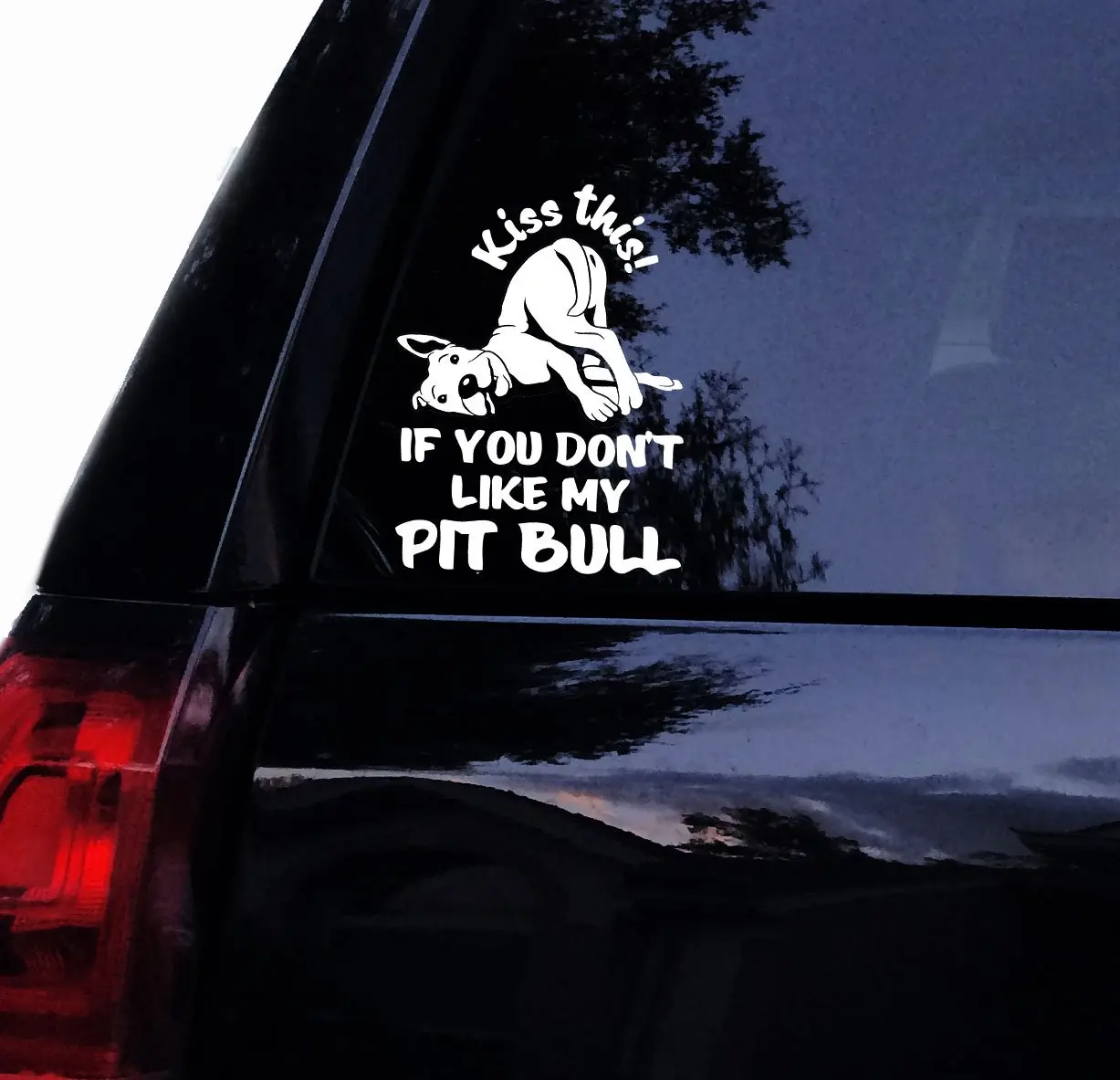 Футболка Rocket Kiss This If You Not Like My Pitbull Decal Cute Питбуль Собака терьер Виниловая наклейка