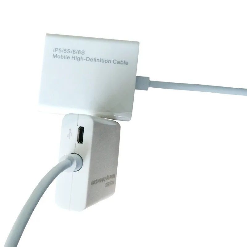 8 pin HDMI кабель для Apple Lightning To HDMI Кабель-адаптер для Iphone 6 5S SE 7 6s плюс Ipad 1080P HD ТВ В комплект поставки входит адаптер