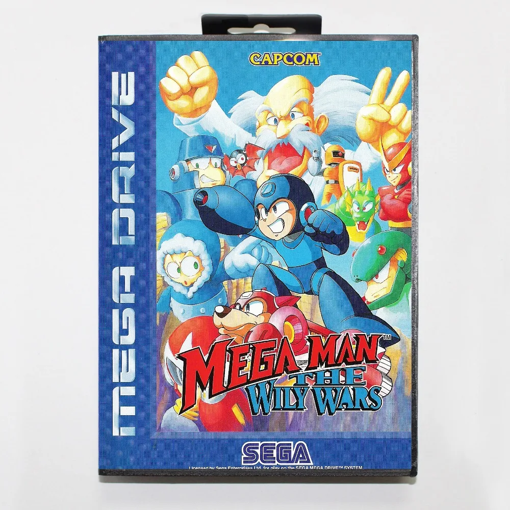 Megaman the wilywars 16 бит SEGA MD игровая карточка с розничной коробкой для Sega Mega Drive Genesis |