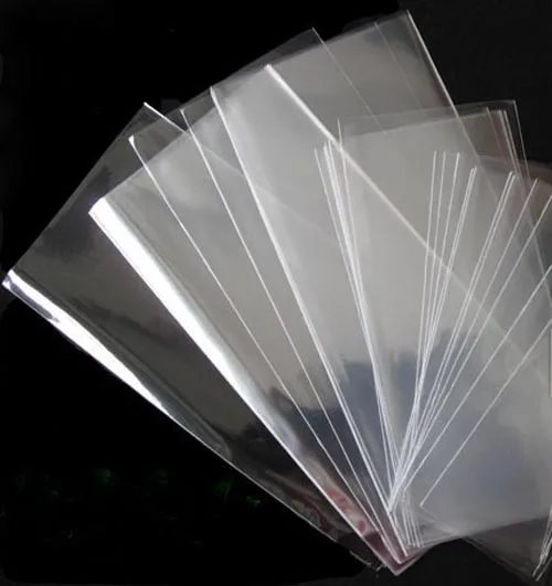 OB 039 New plastic postcard clear bag 10.5x16.5cm+2cm self sealx4c
