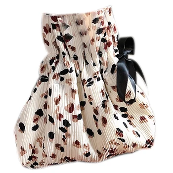 

AUAU-Retro Print Drawstring Bucket Bag Ms. Messenger Bag Shoulder Bag Chain Floral Tote