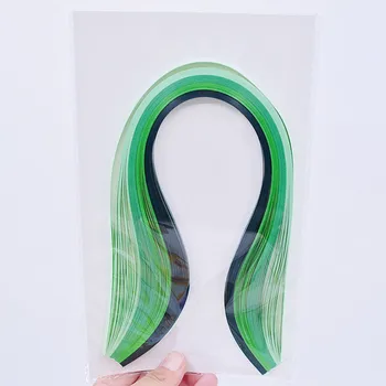 

Green Color Gradient Rectangular Quilling Flower Paper DIY Quilling Tools handmade paper Decoration 39x0.5cm,About 100PCs/Set