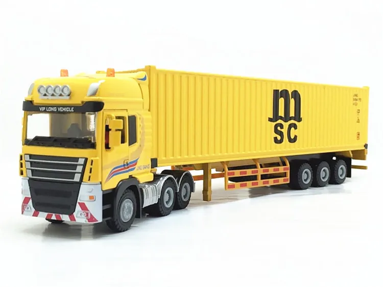 1:50 сплав инженерные транспортные средства, высокая моделирования Maersk полу-установленный контейнерный груз, логистический грузовик - Цвет: 5