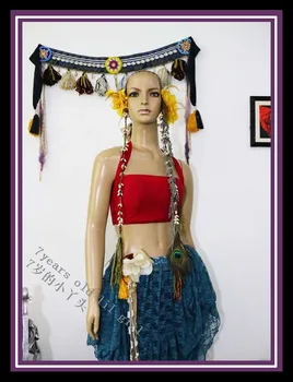 

Transparent thin belly danc bra top YA17