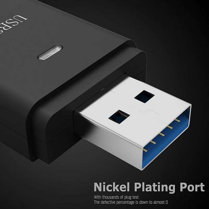 2-in-1 Card Reader USB 3.0 Plug-and-play Computer Laptop Components SDHC SDXC MMC Micro Mobile T-FLASH Memory Cards Accessories