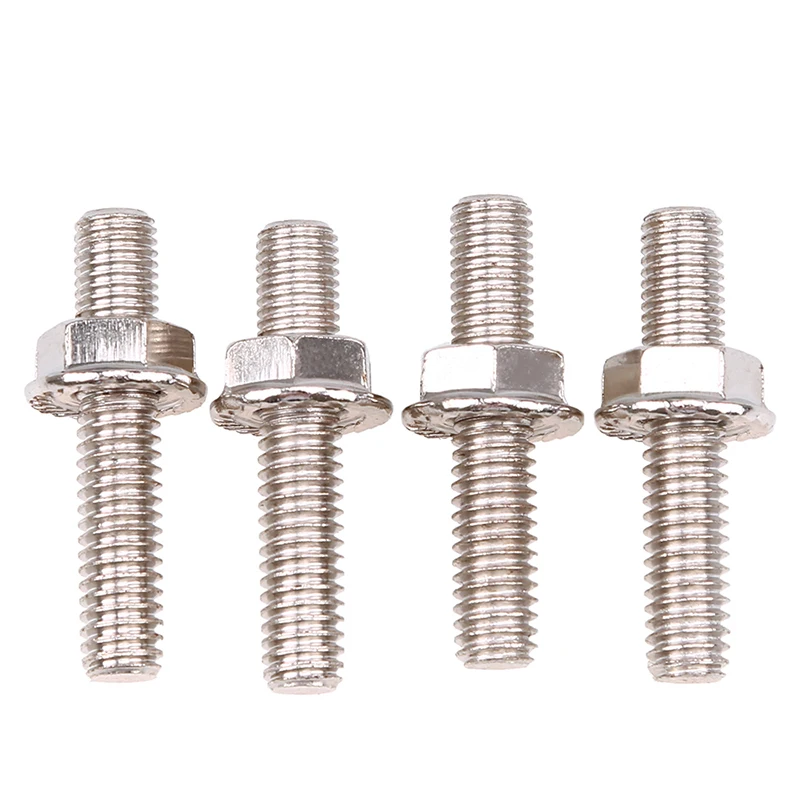 4X 8mm Bolt Thread Motorcycle Exhaust Port Studs with Nuts for Harley