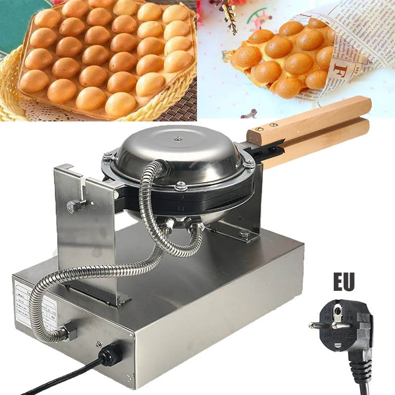 

Electric Waffle Egg Cake Machine Maker Oven Iron Eggs Cake Bakeware 220V 1.4KW Kitchen Egg Bubble Puff Nonstick DIY Baking Tools