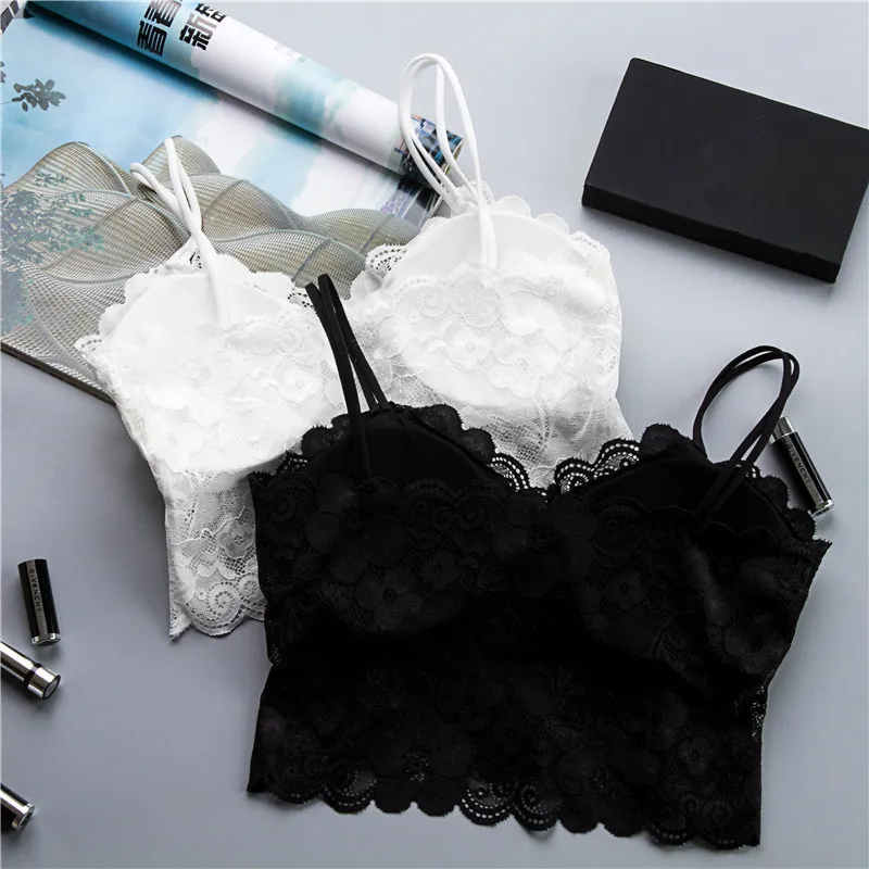 YSMILE Y Top Sale Women Underwear Summer Lace Condole Belt Fitness Black White Girl Lady Lingerie Tank Top Female Camisoles