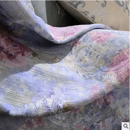 

FYFUYOUFY European styl High precision jacquard curtain living room Bedroom Retro floral Printed cloth curtain/voile curtain