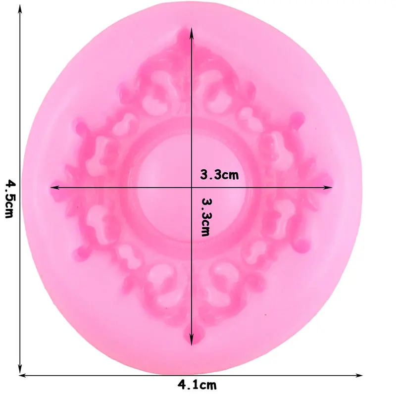 Винтажная рамка, силиконовая форма для выпечки, формы для помадки, DIY, инструменты для украшения свадебного торта, форма для шоколада, форма для мастики