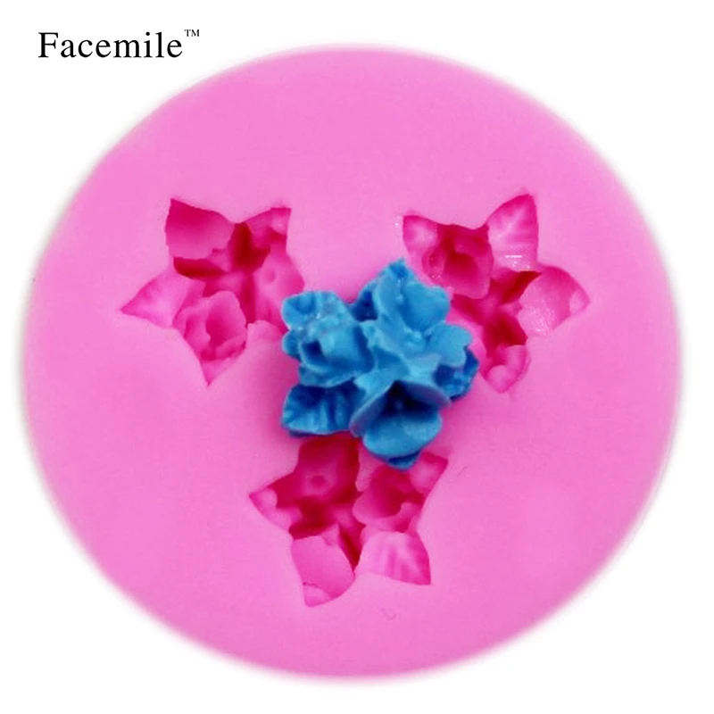 

Facemile Christmas Wedding 3D Flower Silicone Mold Fondant Gift Decorating Chocolate Cookie Fimo Polymer Clay Resin Baking Mold