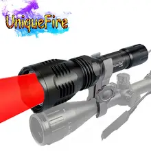 UniqueFire высококачественный фонарик 3 режима UF-HS-802 XP-E красный/зеленый/белый светодиодный светильник черный фонарь дальнего действия для охотничьих ламп