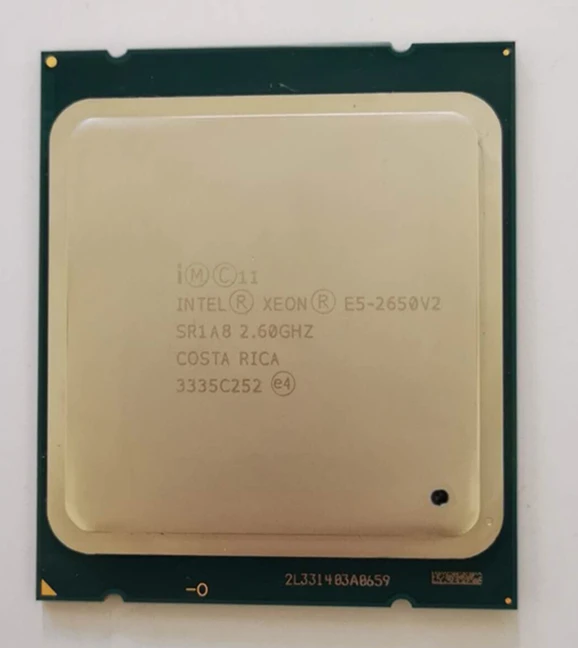 Процессор Intel Xeon E5 2650 V2 cpu 2,6 GHZ LGA 2011 SR1A8 Восьмиядерный процессор для настольных ПК 2650v2 cpu