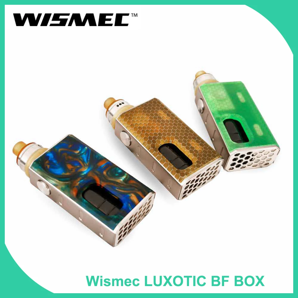 Original WISMEC LUXOTIC BF Kit with Tobhino RDA 7.5ml Output 100W With 810 Top Cap DIY Clapton Coil E-Cigarette