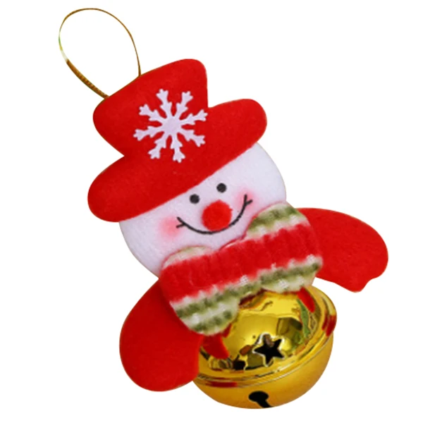 FJS-снеговик колокольчик узор подвесная Елочная игрушка украшения поставки Размер куклы: 7*10 см размер колокольчика: 5 см