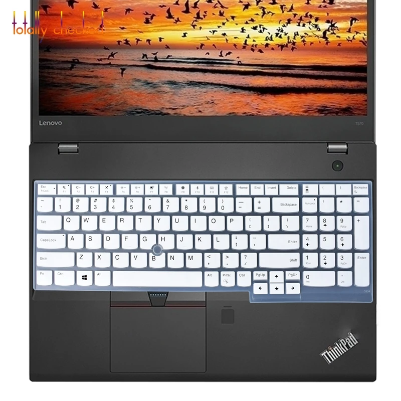 Силиконовая клавиатура для ноутбука L580 15 ''для lenovo ThinkPad T590 E590 P51S P52S E580 T570 T580 15,6 дюймов