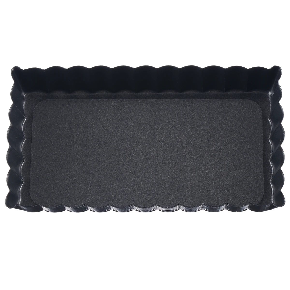 4.5Inch Fluted Pie Pan with Removable Bottom Tart Quiche Pan Non-stick Rectangle Egg Tart Mold Plate Baking Tools