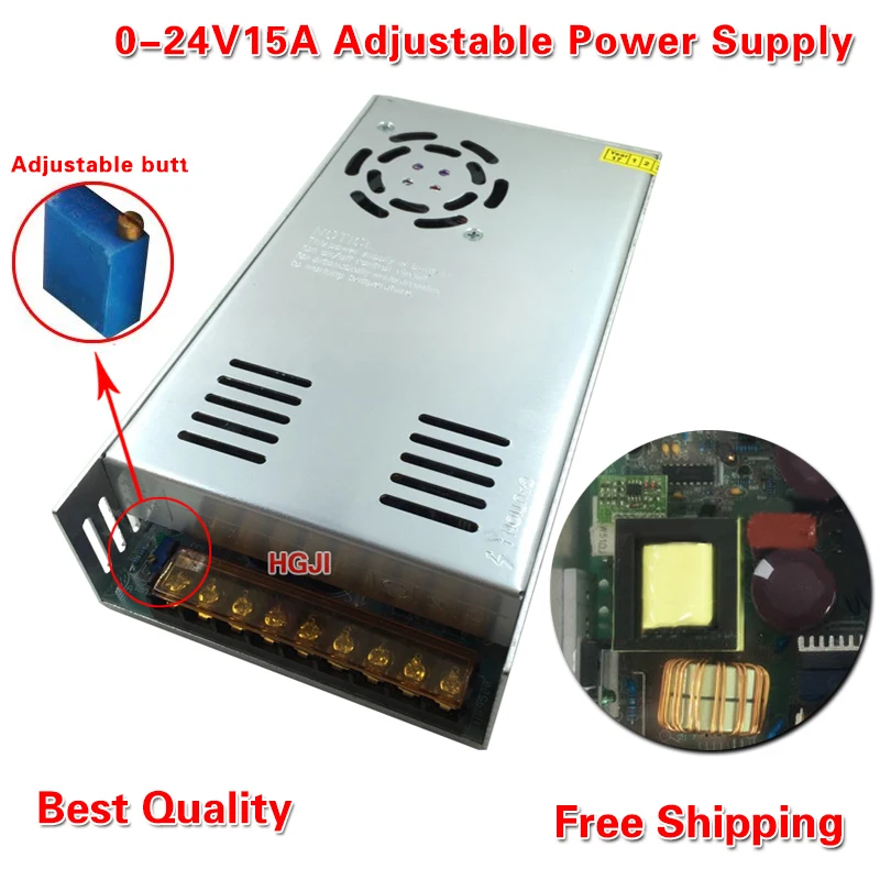 0 24V15A Switching Power Supply DC0V 24V 15A transformer