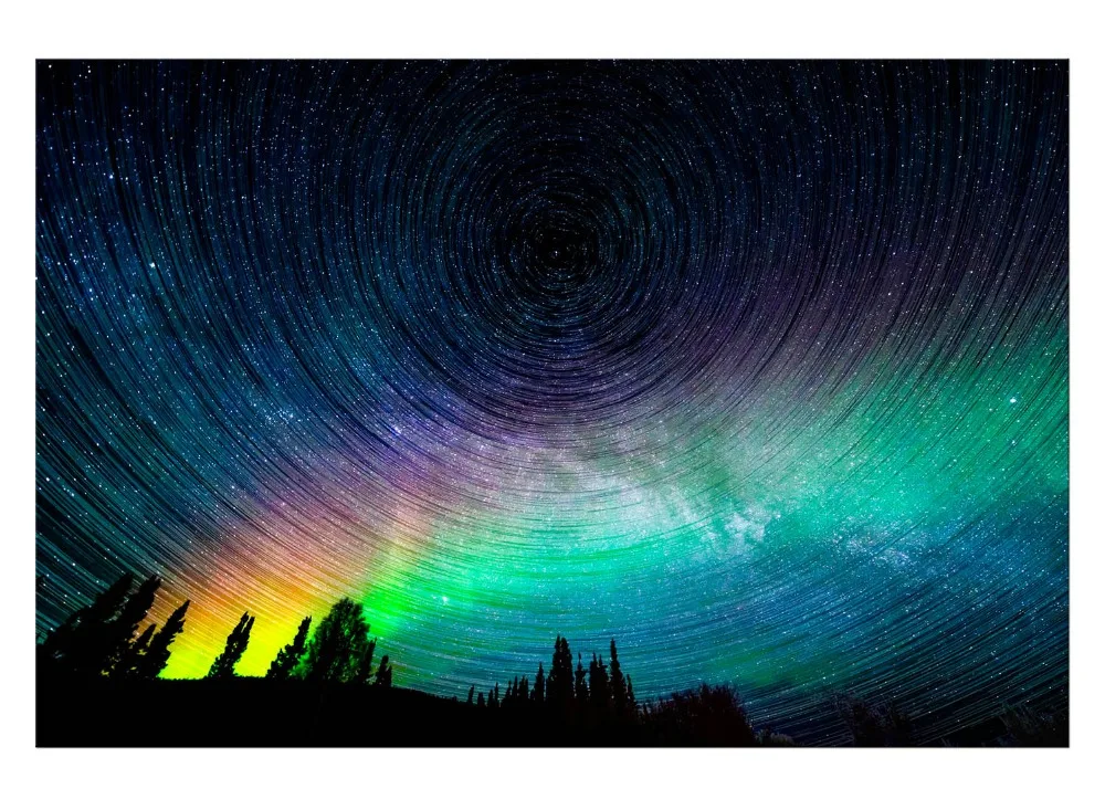 млечный путь и северное сияние. полярная звезда и млечный путь. звездное небо. сияющее звездное небо. хэйлон боб вифлеемская звезда.