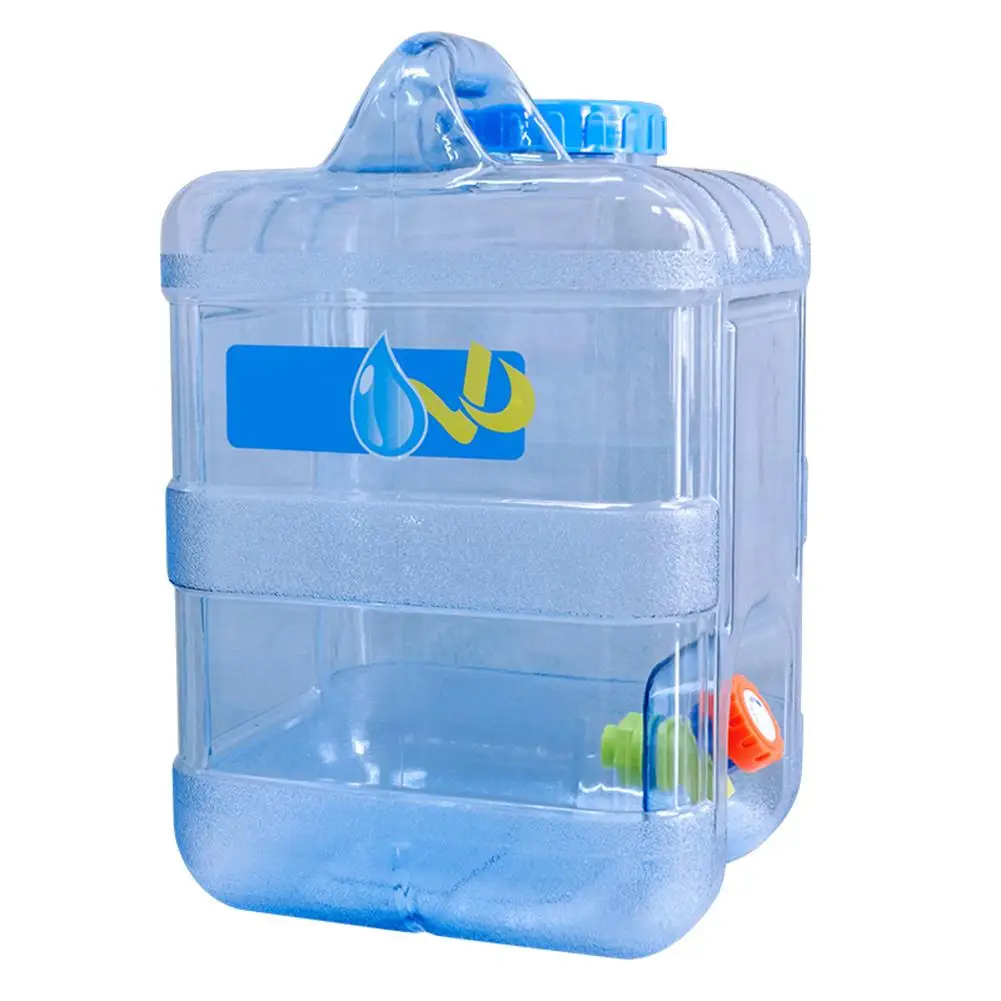 

Car Equipment Quartet PC Car Bucket Thickening With Faucet Self-driving Car Portable Bucket 15L